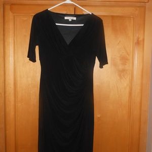 Evan-Picone  Shirred Side Dress